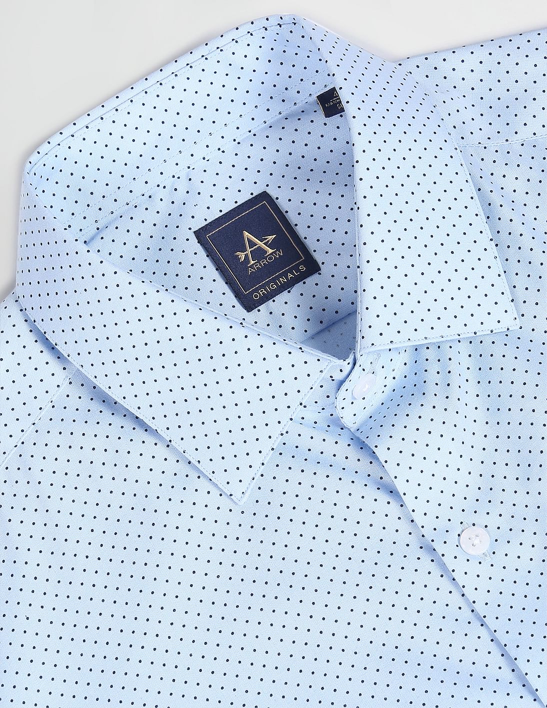 Buy Arrow Polka Dot Manhattan Slim Fit Shirt NNNOW