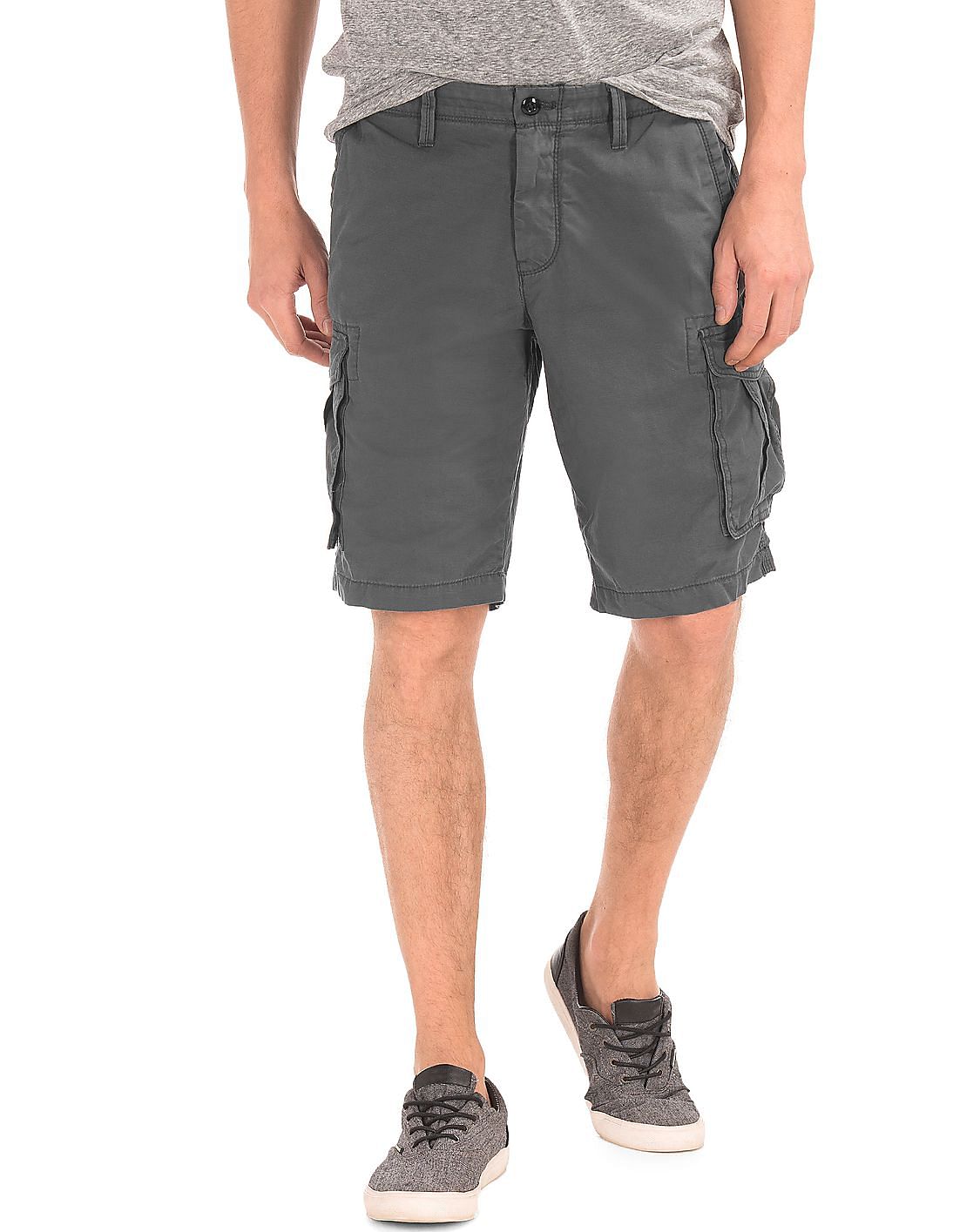 Buy GAP Men Men Grey Cargo Shorts - NNNOW.com