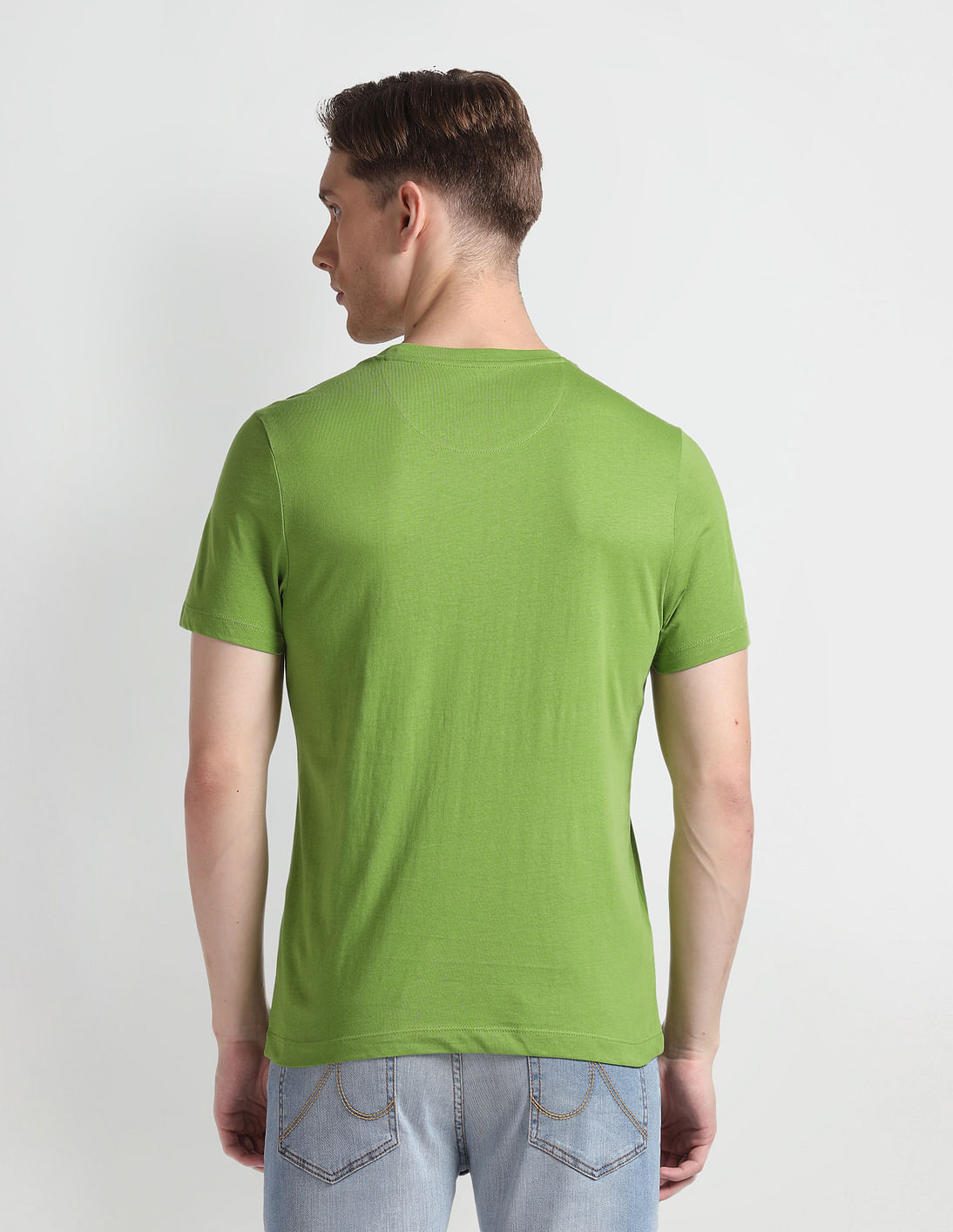 [ JEANS] Crop Rip Polo T-shirt ★大人気★ Buy U.S. Polo Assn. Denim Co. Photo Print Muscle Fit T-Shirt