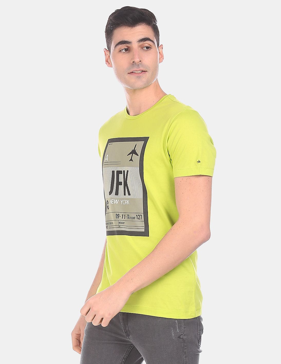 Buy Arrow Newyork Men Lime Green Short 