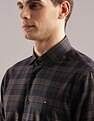 Tommy Hilfiger Checks Slim-Fit Cotton Shirt