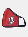 U.S. Polo Assn. Kids Unisex Kids Red Triple Layer Anti Viral Outdoor Face Masks - Pack Of 3