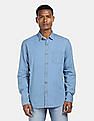 Flying Machine Spread Collar Denim Shirt