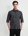Arrow Sport Vertical Striped Twill Shirt