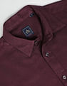 Arrow Sports Point Collar Solid Shirt