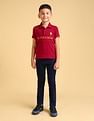 U.S. Polo Assn. Kids Boys Typography Printed Polo Shirt