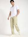 Calvin Klein Jeans Solid Regular-Fit Cotton Polo T-Shirt