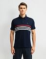 Arrow Sport Horizontal Striped Polo Collar Polo Shirt