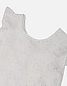 U.S. Polo Assn. Kids Girls Ruffle Trim Foil Print Dress