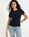 Tommy Hilfiger Solid Slim-Fit Cotton T-Shirt
