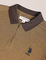 U.S. Polo Assn. Patterned Knit Logo Polo Shirt