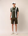 U.S. Polo Assn. Denim Co. Colourblocked Pure Cotton Polo Shirt