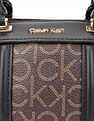 Calvin Klein Logo Brown Pvc Handbag