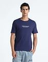 Flying Machine Rear Graphic Cotton T-Shirt