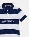 Tommy Hilfiger Kids Boys Multi Colorblock-Striped T-shirt for Fun Look