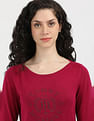 Tommy Hilfiger Boat Neck Tonal Cotton Sweatshirt