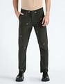 Flying Machine Corduroy Embroidered Trousers