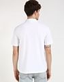 Calvin Klein Jeans Self Design Regular-Fit Polyester Polo T-Shirt