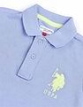 U.S. Polo Assn. Kids Boys Numeric Applique Solid Polo Shirt