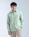 Flying Machine Solid Regular Fit Shirt