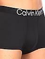 Calvin Klein Underwear Men Black Elasticized Waistband Solid Trunks