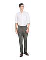 Arrow Dobby Weave Flat Front Trousers