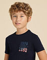 U.S. Polo Assn. Kids Boys Brand Printed Regular Fit T-Shirt