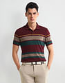 Arrow Sport Dynamax Horizontal Striped Regular Polo Shirt