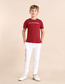 U.S. Polo Assn. Kids Boys Brand Printed Regular Fit T-Shirt
