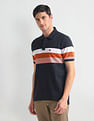 Arrow Sports Horizontal Stripe Cotton Polo Shirt