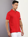 Tommy Hilfiger Global Stripe Sleeve Organic Cotton Polo Shirt