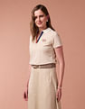 U.S. Polo Assn. Women Heathered Cotton Polo Shirt