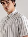 Calvin Klein Jeans Striped Regular-Fit Poplin Woven Shirt