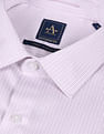 Arrow Cutaway Collar Vertical Stripes Shirt