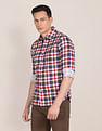 U.S. Polo Assn. Spread Collar Checked Casual Shirt