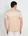 Arrow Horizontal Striped Mercerised Cotton Polo Shirt