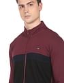 Arrow Sports High Neck Colour Block Sweatshirt
