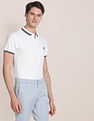 U.S. Polo Assn. Iconic Striped Collar Polo Shirt