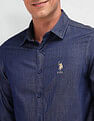U.S. Polo Assn. Denim Co. Slim Fit Chambray Shirt