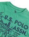U.S. Polo Assn. Kids Boys Graphic Printed Regular Fit T-Shirt