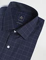 Arrow Pure Cotton Windowpane Check Shirt