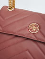 U.S. Polo Assn. Women Chain Strap Chevron Quilted Sling Bag