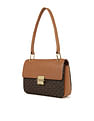Calvin Klein Monogram Print Clove Shoulder Bag