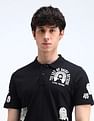 Flying Machine Printed Relxaed Fit Polo Shirt
