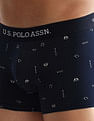 USPA Innerwear Anti Microbial Printed OET14 Trunks - Pack Of 3