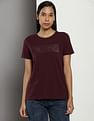 Calvin Klein Crew Neck Embossed Logo Top