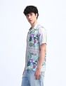 Flying Machine Kiddult Floral Pattern Shirt