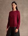 U.S. Polo Assn. Women Embossed Brand Print Sweatshirt