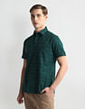 Arrow Sports Windowpane Check Cotton Shirt