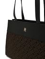 Tommy Hilfiger Logo Black Polyester Tote Bag